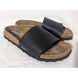 Birkenstock Betula Womens Shoes Reggae Sz Ladies 9 Men 7 Black Slides Sandal